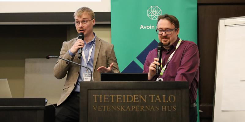 Jonni Karlsson ja Ilmari Jauhiainen.