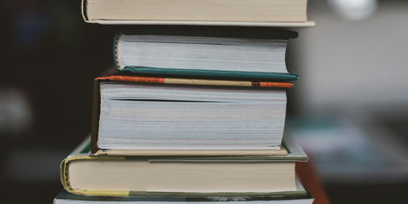 Stock photo of books.